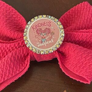 Pink Kids Bow with Magical Design